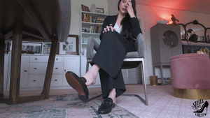 stellalibertyvideos.com - Counselor in Loafer Mules Foot Fetish JOI thumbnail