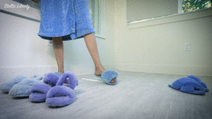 stellalibertyvideos.com - Fuzzy Blue Slippers Collection thumbnail